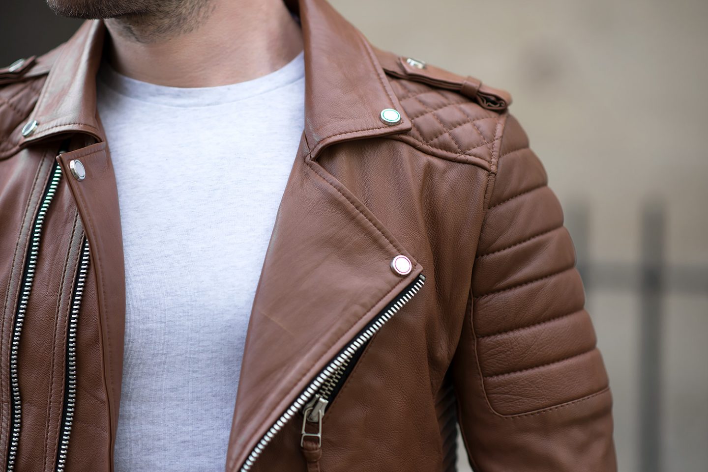 New Handmade Men’s Boda Skin Motorcycle Biker Black & Brown Real Leather Jacket
