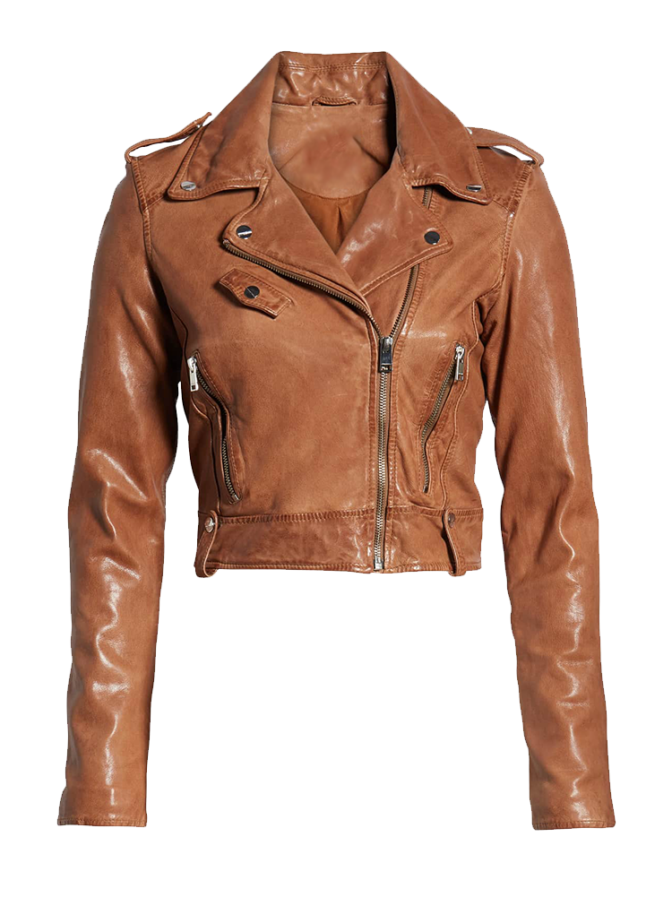 Womens Biker Pure Leather Jacket