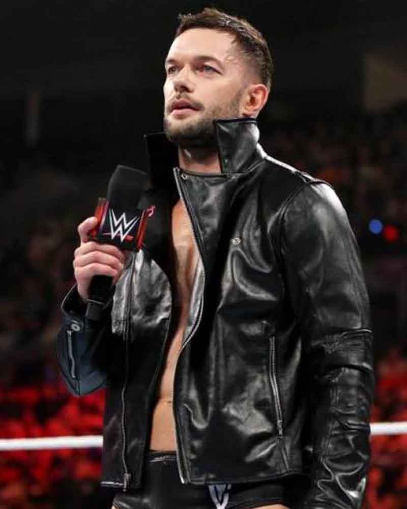 WWE Finn Balor Black Leather Jacket