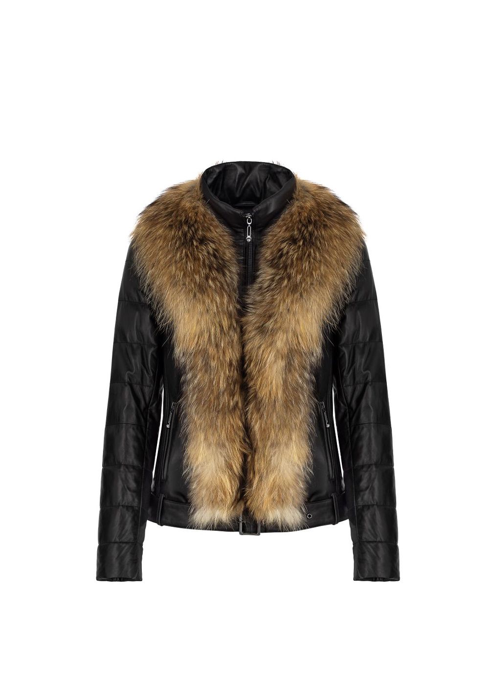First Way Women's Fur Leather Jacket