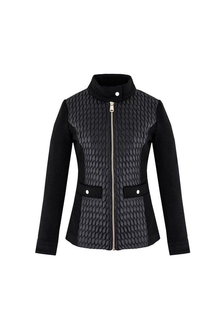 Women's Casual Wear Black Quilted Leather Jacket