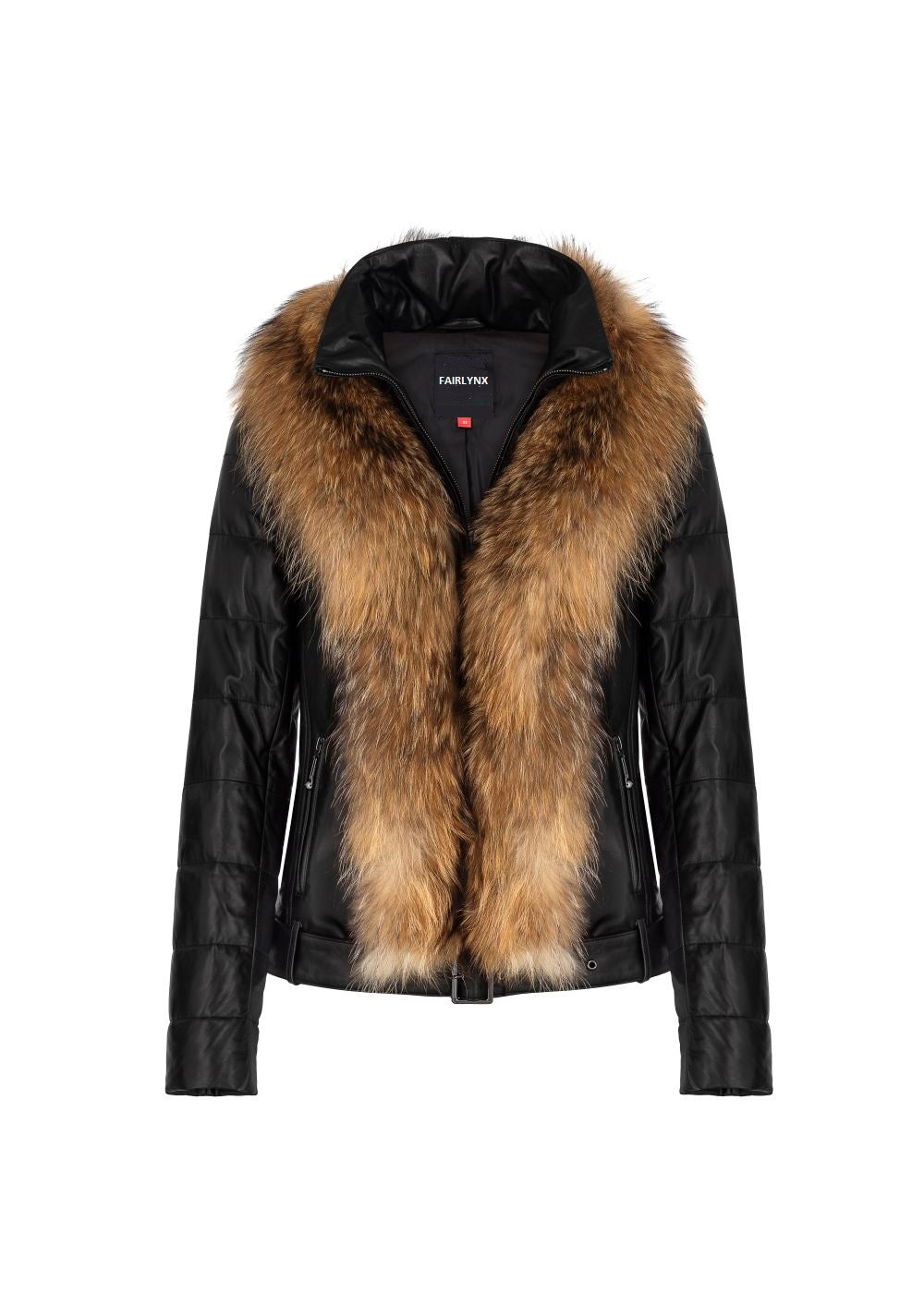 First Way Women's Fur Leather Jacket