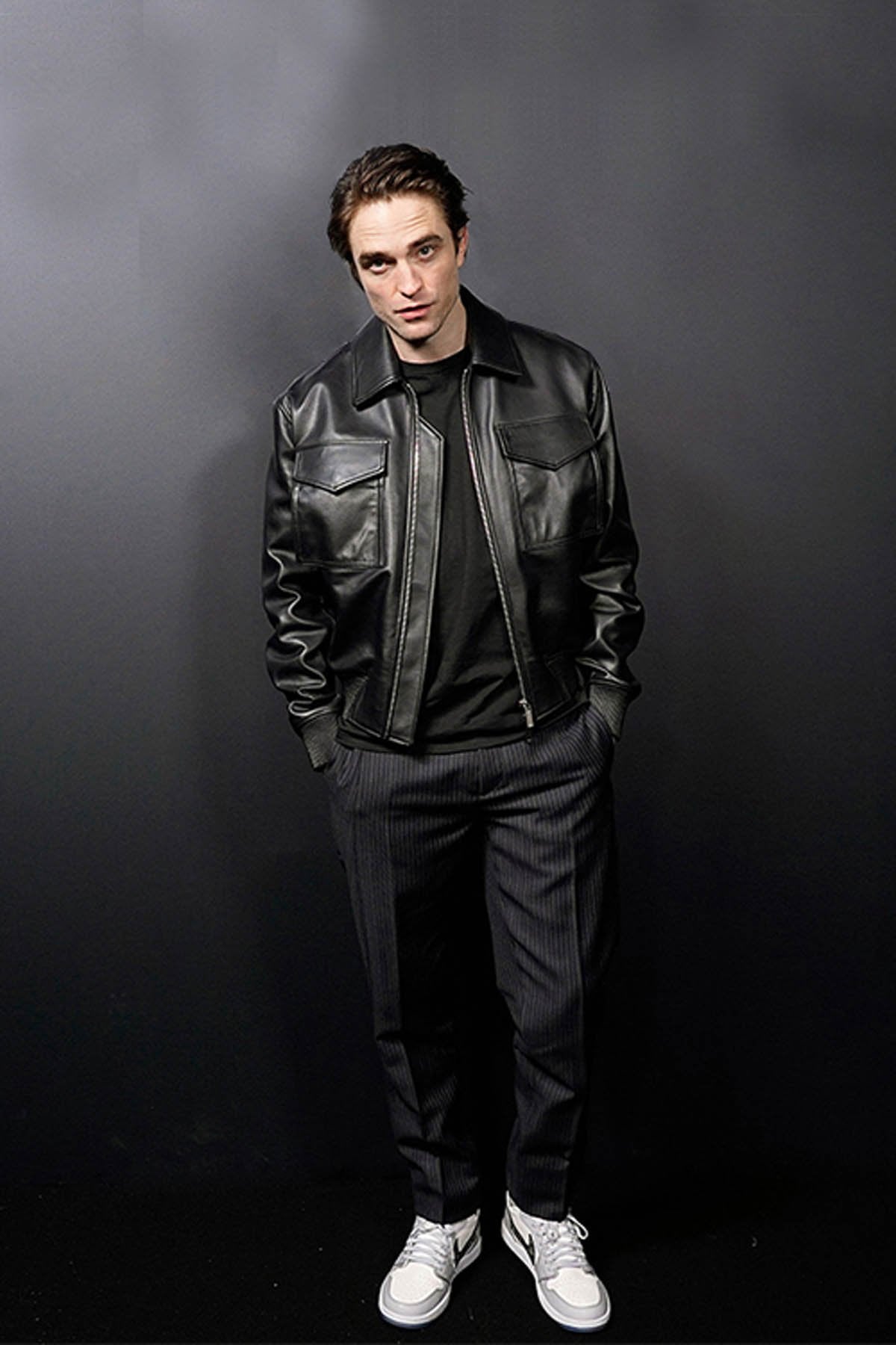 Robert Pattinson Stylish Leather Jacket