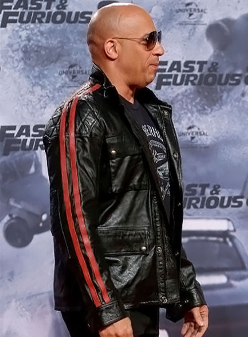 Vin Diesel Fast And Furious 8 Premiere Leather Jacket