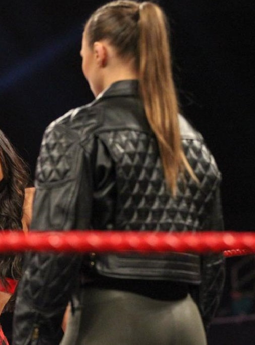 Ronda Rousey Royal Rumble 2022 In WWE Return Leather Jacket