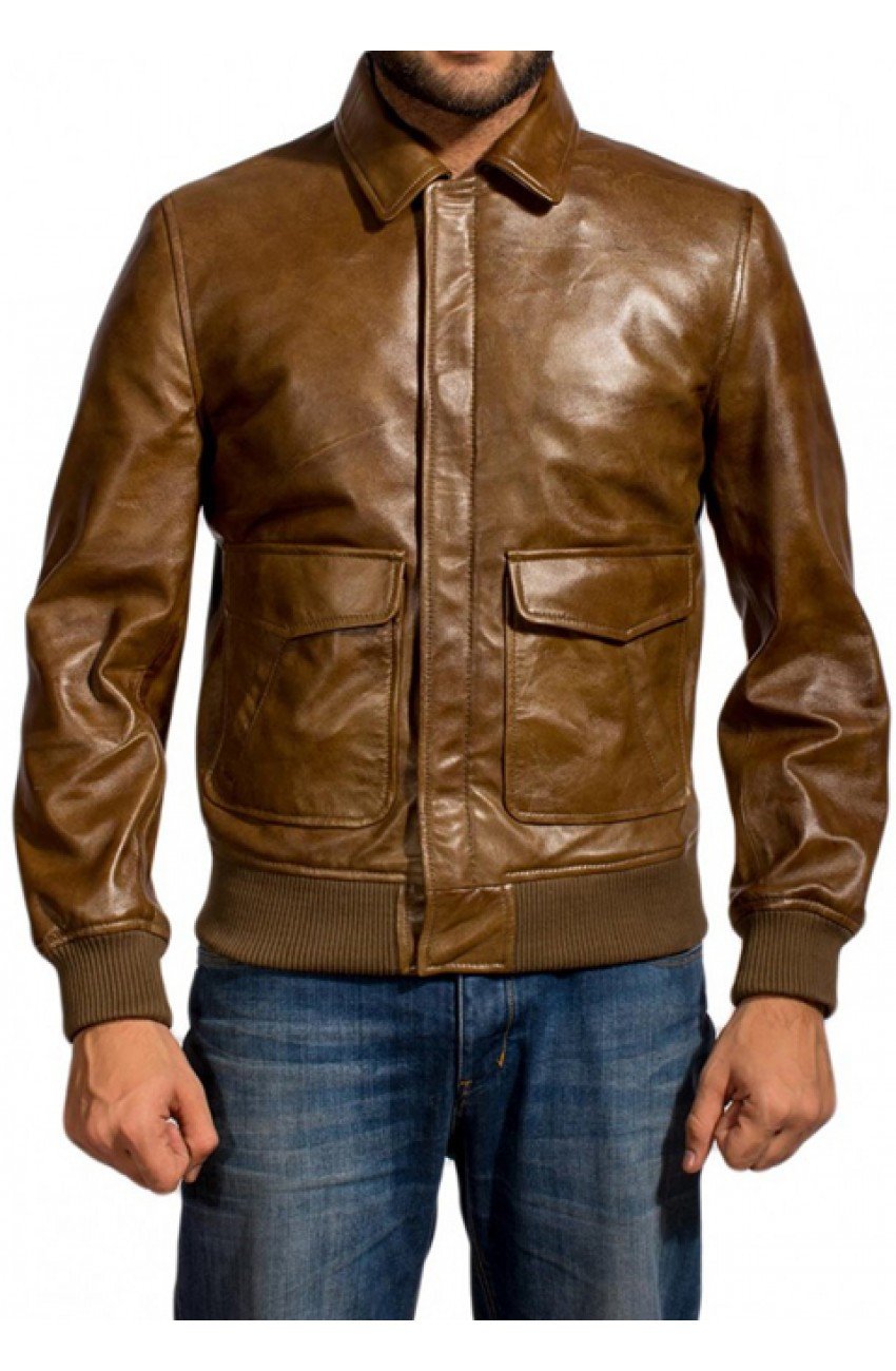 Ansel Elgort Leather The Fault in Our Stars Jacket