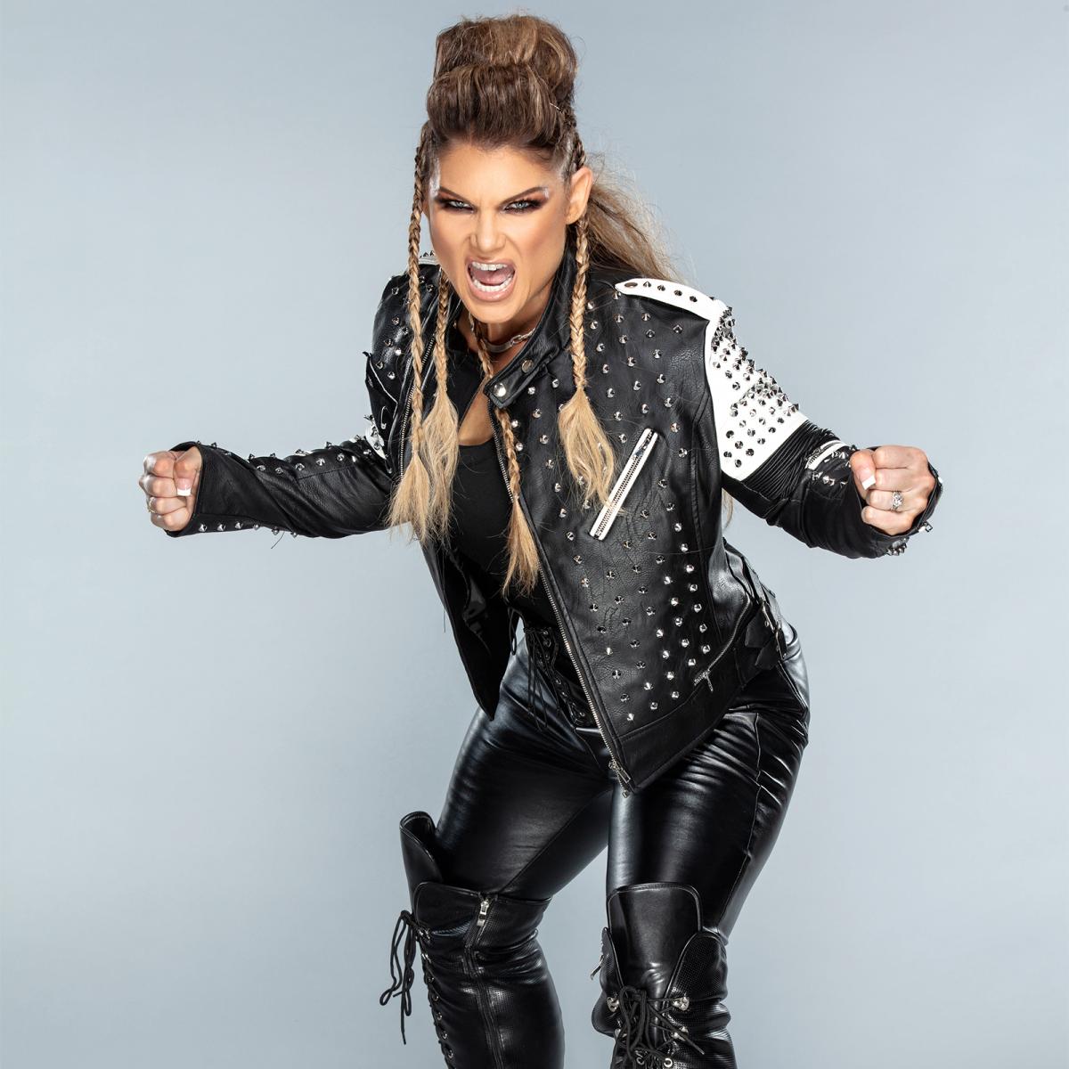 WWE Beth Phoenix Rockstar AWE Studded Leather jacket