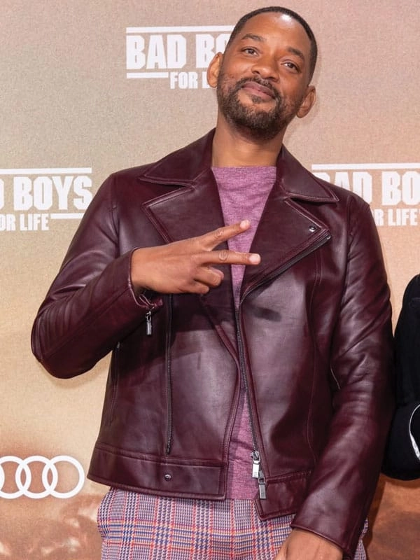 Bad Boys For Life Premier Will Smith Leather Jacket