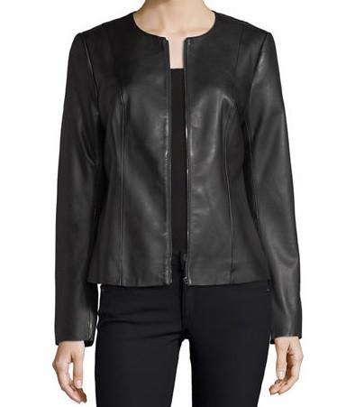 Women Black Classic Leather Jacket