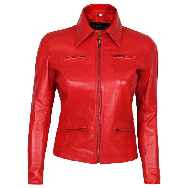 Emma Swan Red Leather Jacket