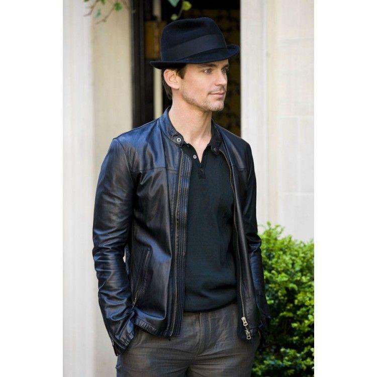 Black Leather Jacket Matt Bomer Tv Series White Collar