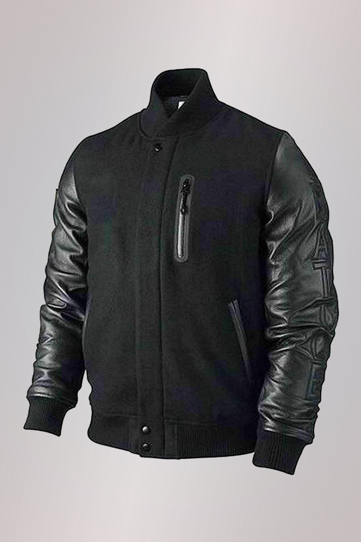 Michael B. Jordan Creed Bomber Jacket With Cowhide Leather Sleeves