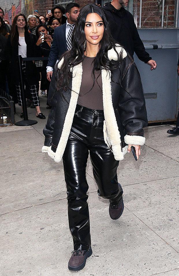 Kim Kardashian Original Leather with Fur Jacket – Fairlynx Inc