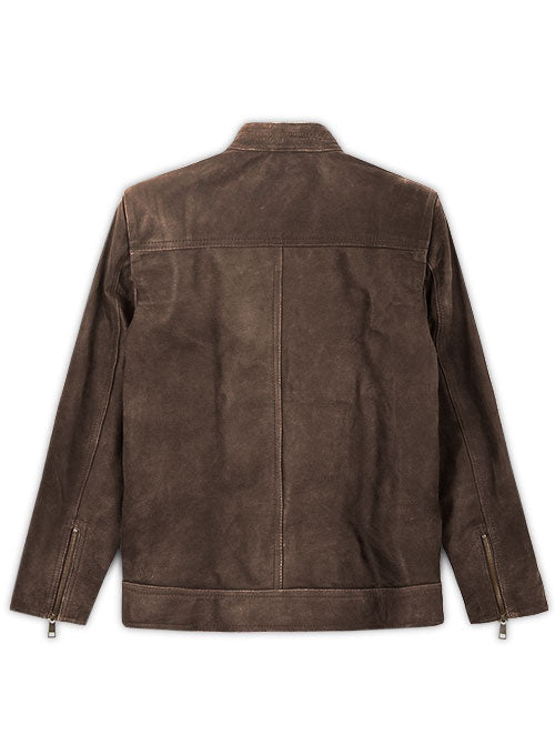 Rampage Dwayne Johnson Brown Leather Jacket