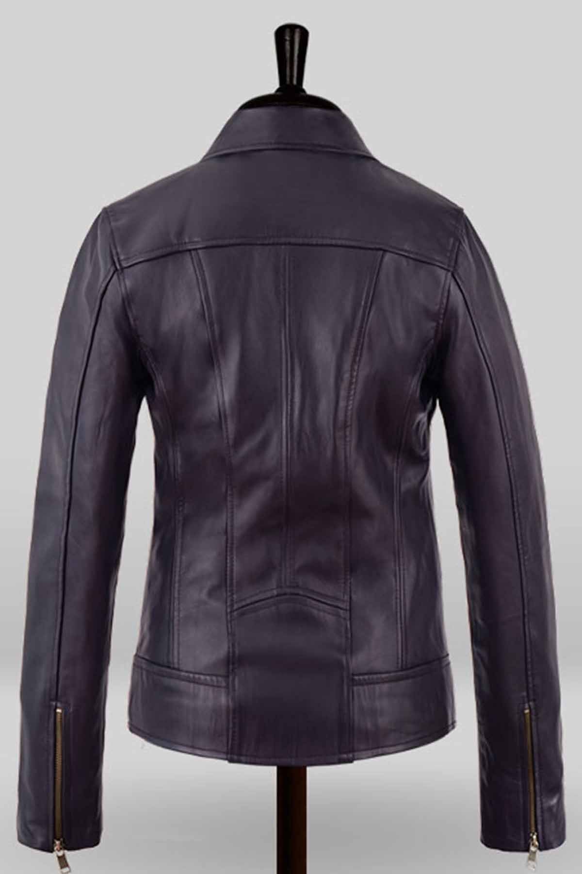 Amazing Purple Natalie Portman Vox Lux Leather Jacket