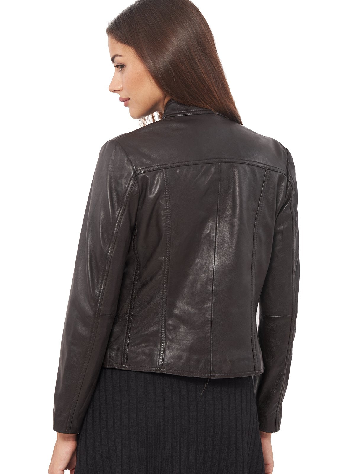 Classics Front Pocket ZENTLY Bomber Leather Jacket
