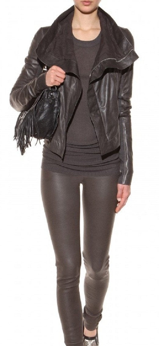 Woman BIKER LEATHER JACKET 2021