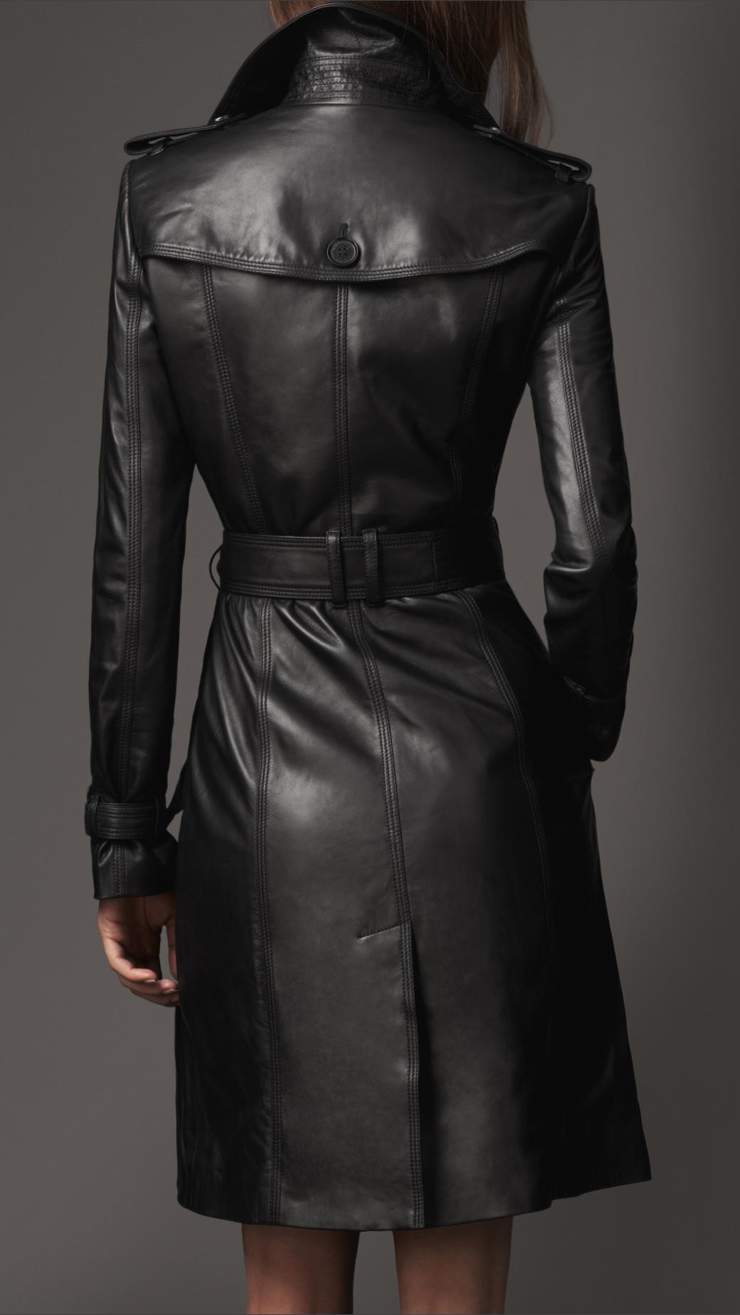 WOMAN REAL LEATHER LONG COAT