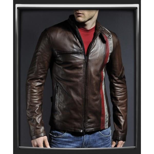 Bomber Fashion Leather Men's Jacket