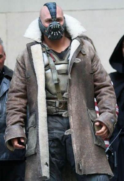 Bane Coat The Dark knight Leather Jacket