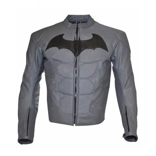 Batman Arkham Knight Batman Grey Leather Jacket