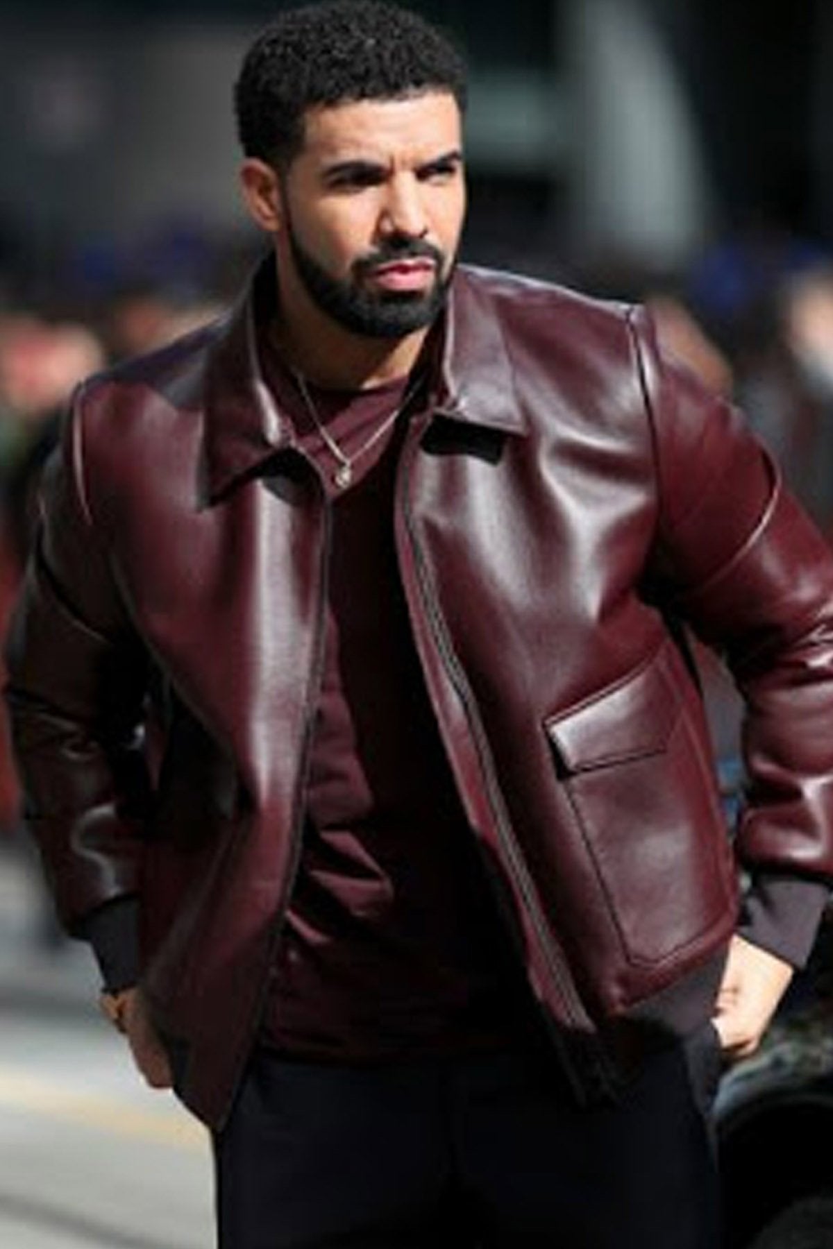 Aubrey Drake Graham Leather Jacket For Men’s #1